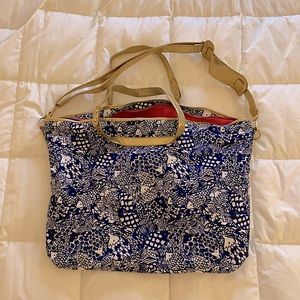 Lilly Pulitzer for Target • Weekender Tote • Upstream • EUC • Blue White Gold